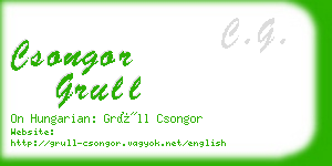 csongor grull business card